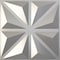 Ekena Millwork 19 5/8in. W x 19 5/8in. H Bailey EnduraWall Decorative 3D Wall Panel Covers 2.67 Sq. Ft. WP20X20BICST - alternate 1